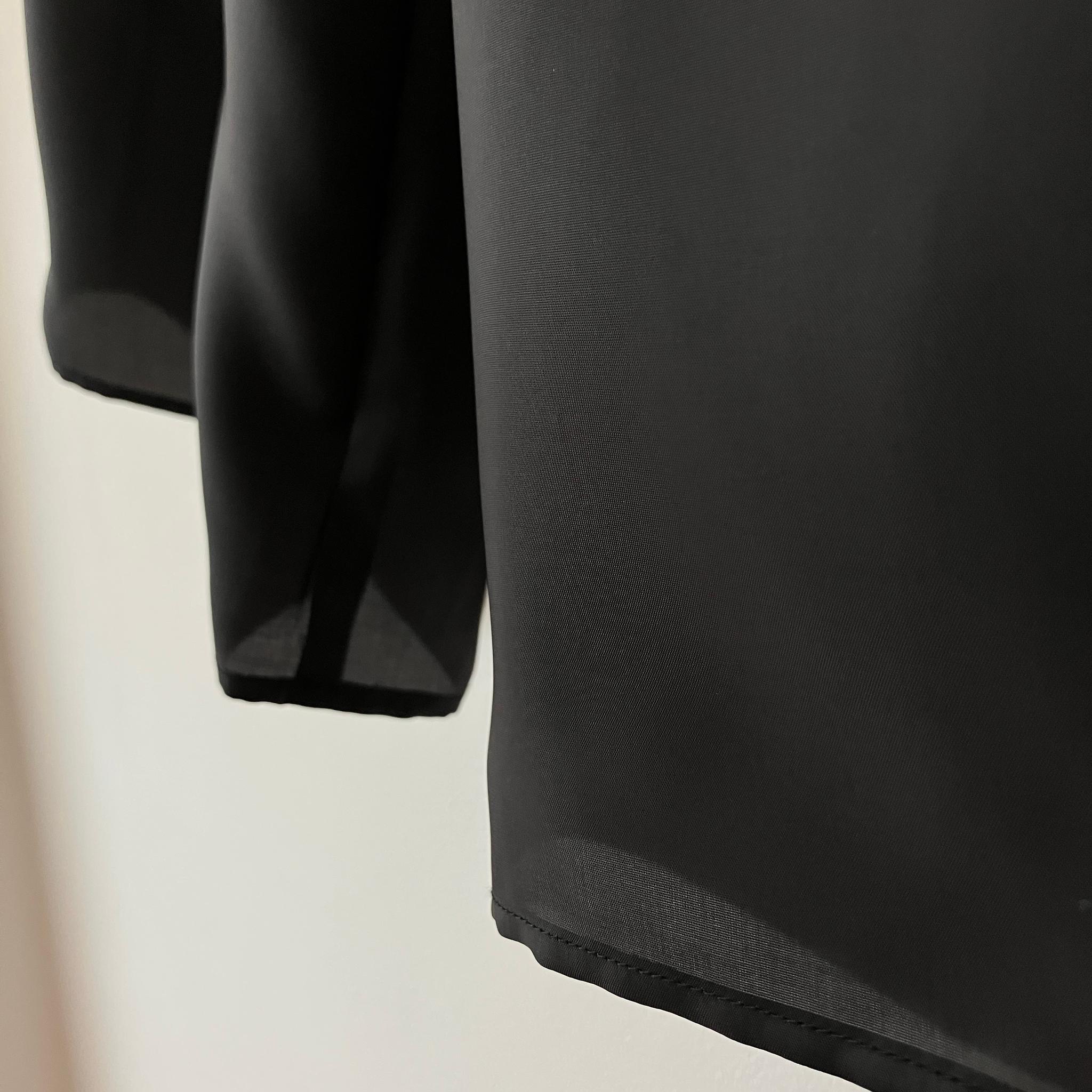 〈2Lサイズ〉ロング丈ペチパンツ(キュプラ100％インナー)黒/ブラック | 2枚目